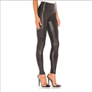 Spanx Faux Leather Moto Leggings